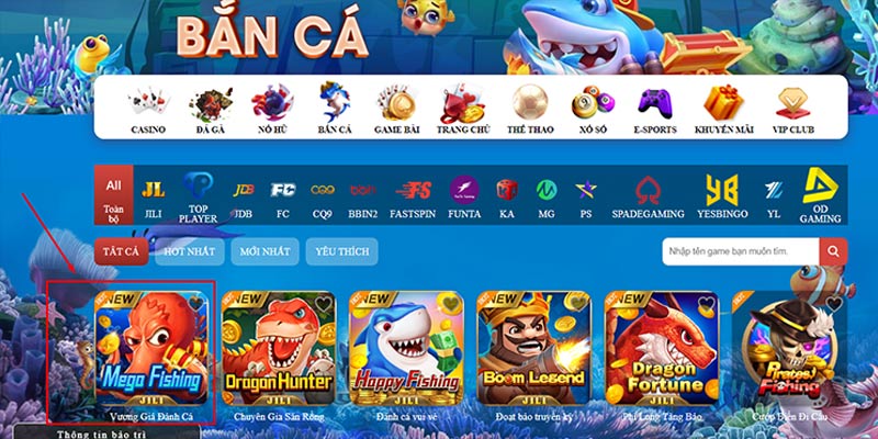 Hướng dẫn truy cập vào game Vương Giả săn cá tại MB66 nhanh nhất